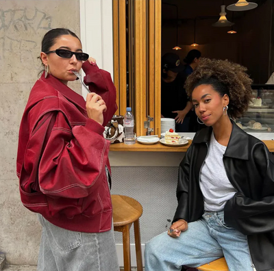 Yade | Oversized Lederjacke