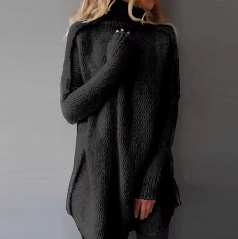 Fia | Strickpullover mit hohem Kragen