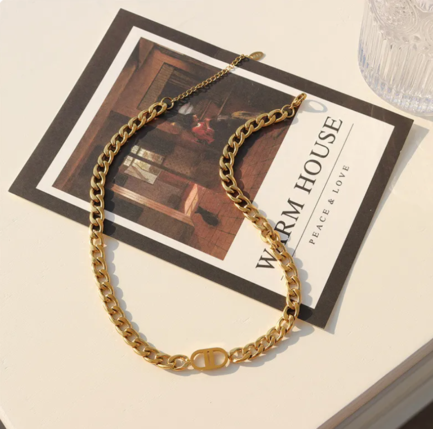 Ciel | Luxuriöse Ketten- & Armband-Set in 18K Gold Plated Edelstahl