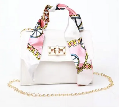 Diana | Mini Luxe Handtasche mit Seidenschal-Detail