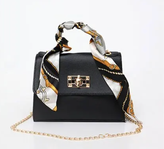 Diana | Mini Luxe Handtasche mit Seidenschal-Detail