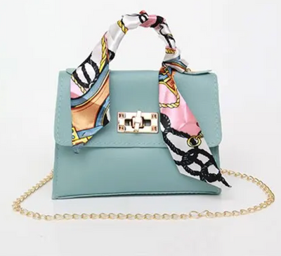 Diana | Mini Luxe Handtasche mit Seidenschal-Detail