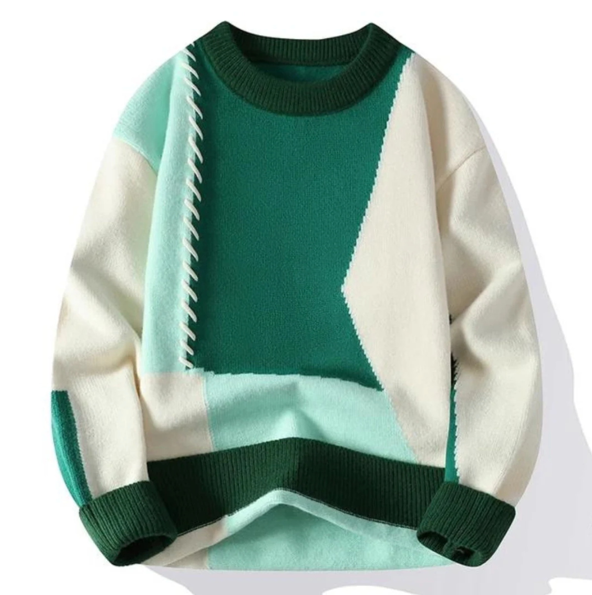 Brunetta | Patchwork-Strickpullover
