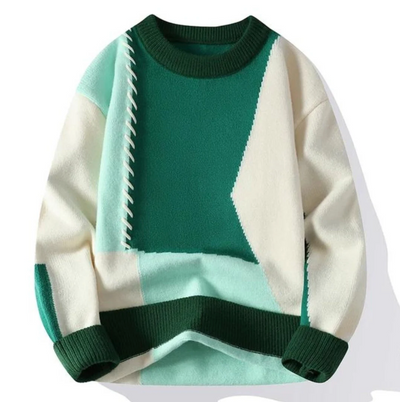 Brunetta | Patchwork-Strickpullover