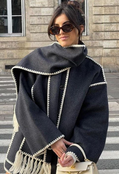 Denise | Fringe Scarf Jacke