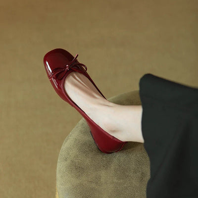 Clara | Klassische Ballerinas mit Schleifendetai