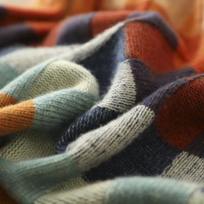 Julia | Patchwork-Rollkragenpullover