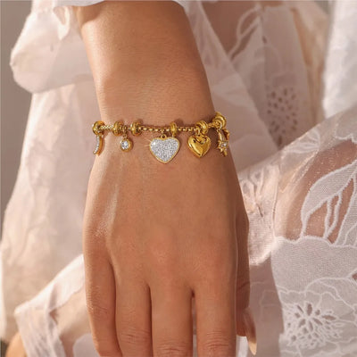 Aurora | Verstellbares Armband mit funkelnden Zirkonia