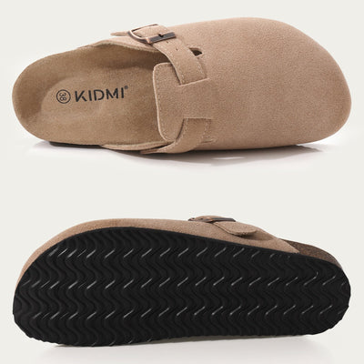 Nova | Komfortable Slip-On Clogs mit Wildleder-Optik