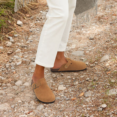 Nova | Komfortable Slip-On Clogs mit Wildleder-Optik