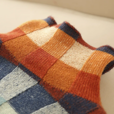 Julia | Patchwork-Rollkragenpullover