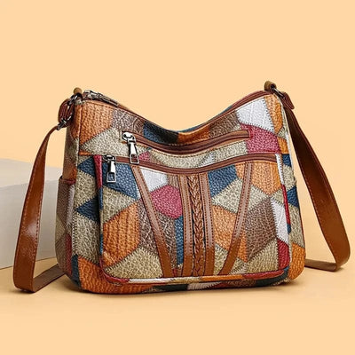 Elora | Patchwork Schultertasche mit Charakter