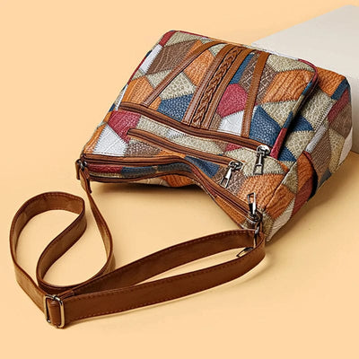 Elora | Patchwork Schultertasche mit Charakter