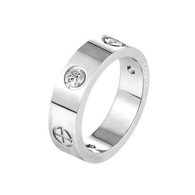 Lilly | Love Ring in 18K Gold Plated Edelstahl