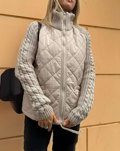 Amelia - Steppjacke mit Strickärmeln