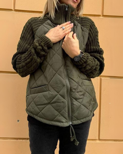 Amelia - Steppjacke mit Strickärmeln