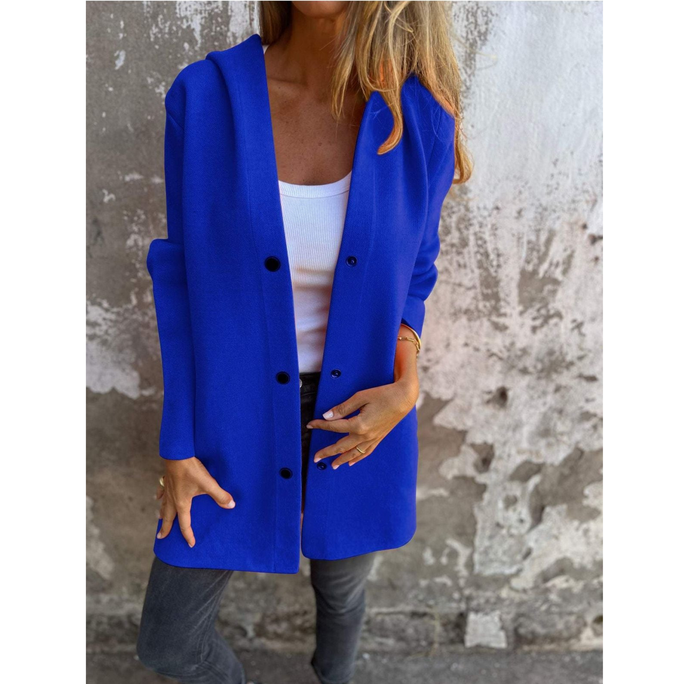 Grace | Lange Kapuzenjacke