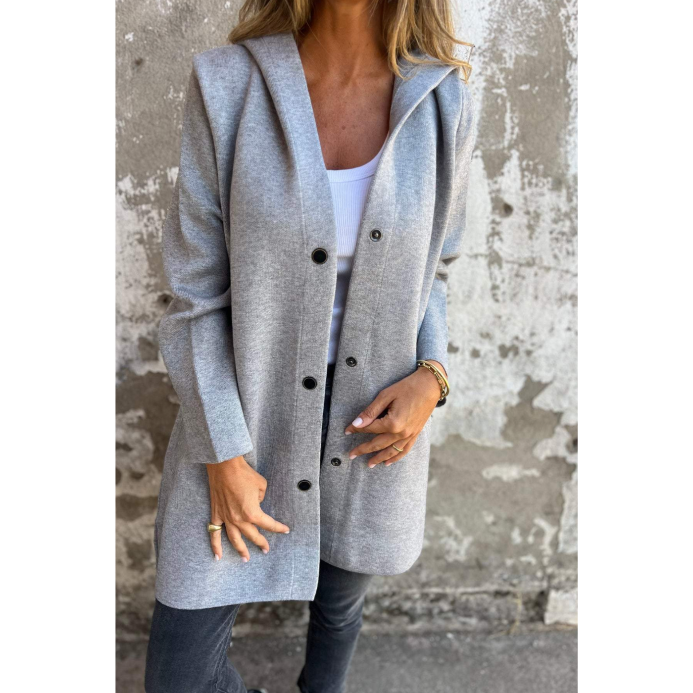 Grace | Lange Kapuzenjacke