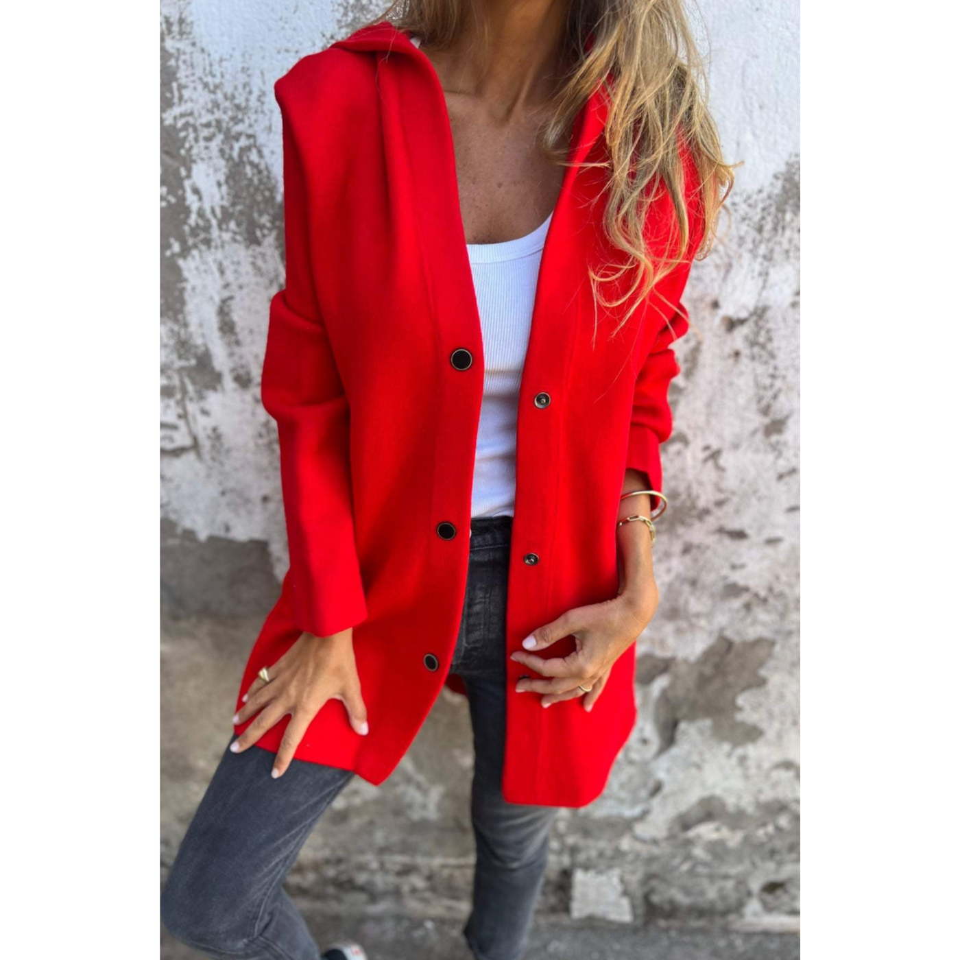 Grace | Lange Kapuzenjacke