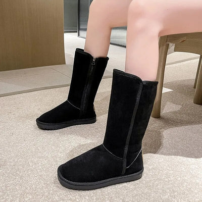 Evie | Wasserfeste Wildleder-Stiefel mit Schaffellfutter