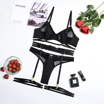 Nova | Verführerische 3-teilige Dessous-Set