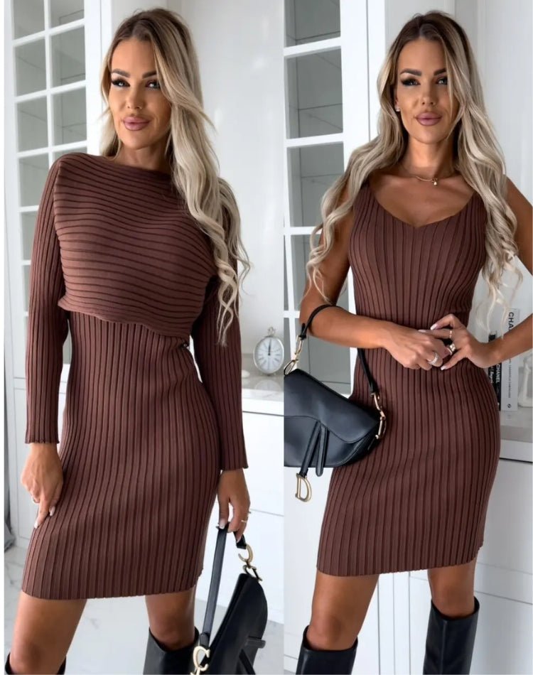 Lia | Strick-Set aus Pullover & Kleid