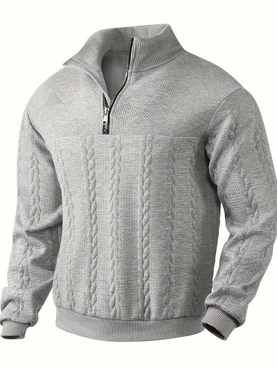 Fabio | Strickpullover mit Reißverschlusskragen