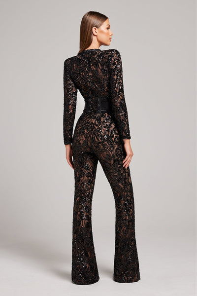 Cassandra | Eleganter Spitzen-Jumpsuit