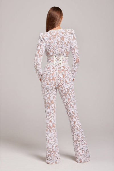 Cassandra | Eleganter Spitzen-Jumpsuit