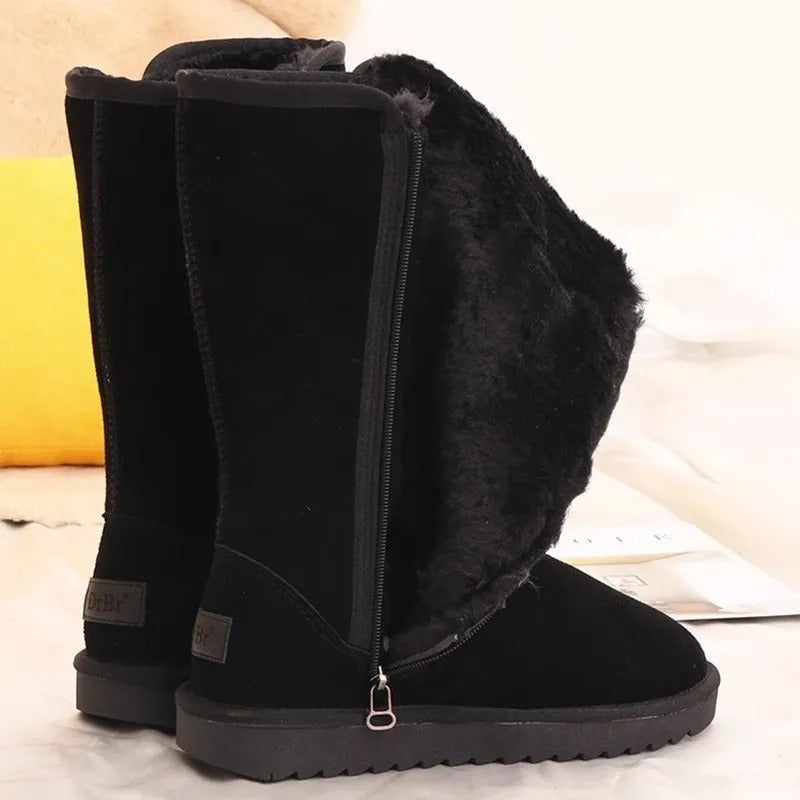 Evie | Wasserfeste Wildleder-Stiefel mit Schaffellfutter