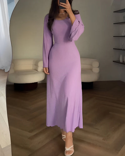 Lina | Maxi-Strickkleid