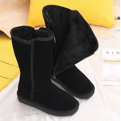 Evie | Wasserfeste Wildleder-Stiefel mit Schaffellfutter
