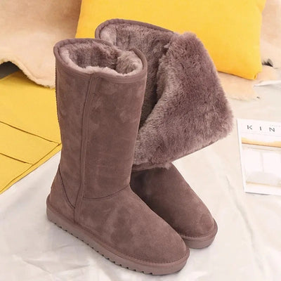 Evie | Wasserfeste Wildleder-Stiefel mit Schaffellfutter