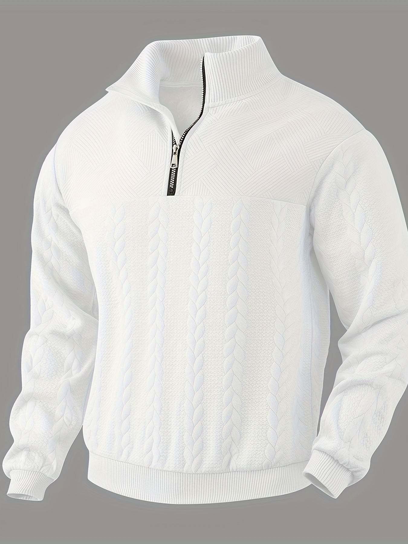 Fabio | Strickpullover mit Reißverschlusskragen