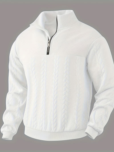 Fabio | Strickpullover mit Reißverschlusskragen