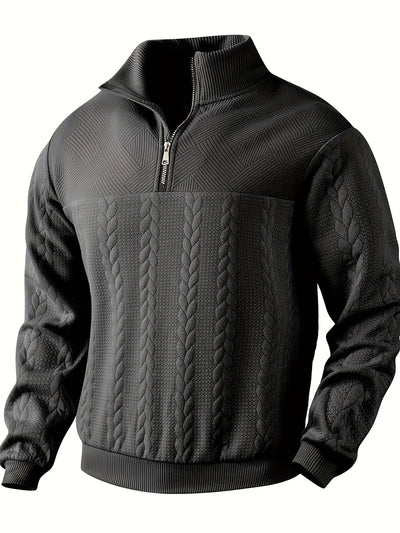 Fabio | Strickpullover mit Reißverschlusskragen