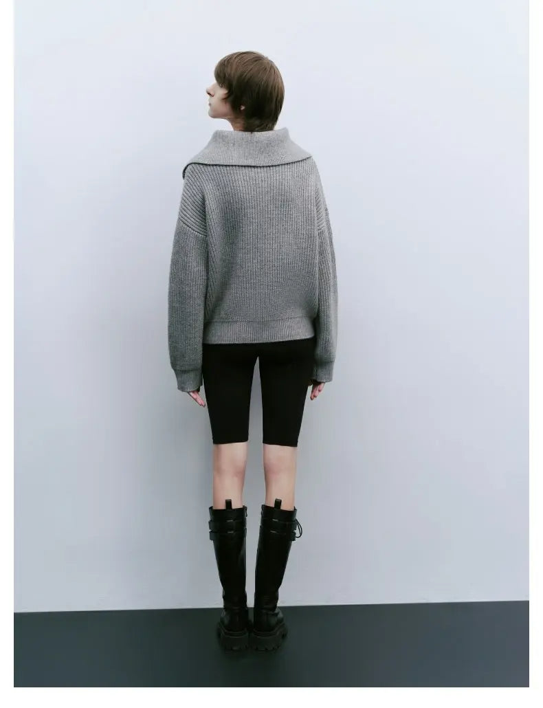 Lieke | Strickpullover mit Reißverschluss