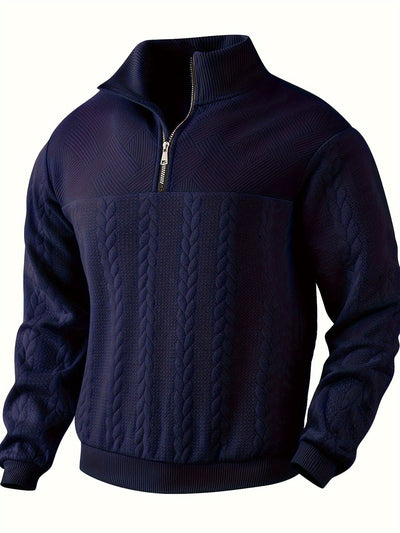 Fabio | Strickpullover mit Reißverschlusskragen