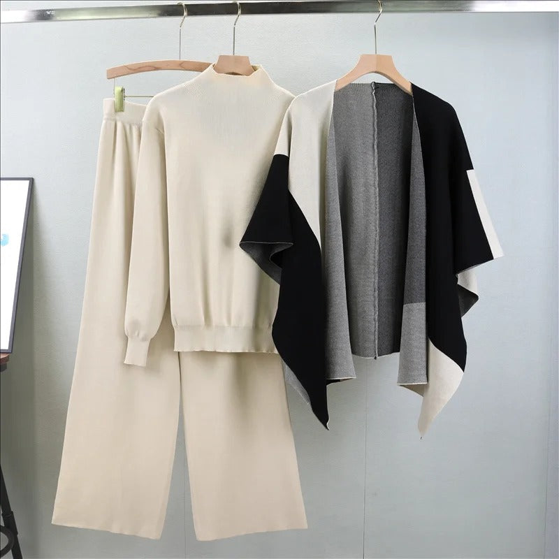 Amelia | Elegantes Strick-Dreiteiler-Set