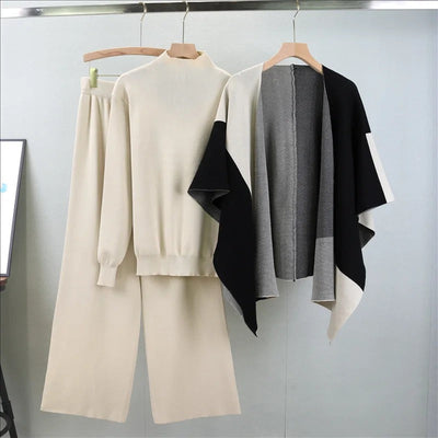 Amelia | Elegantes Strick-Dreiteiler-Set