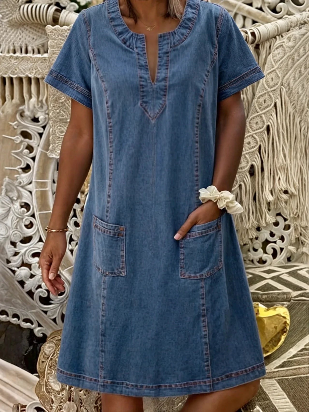 Sofia | Denim Kleid für jeden Tag