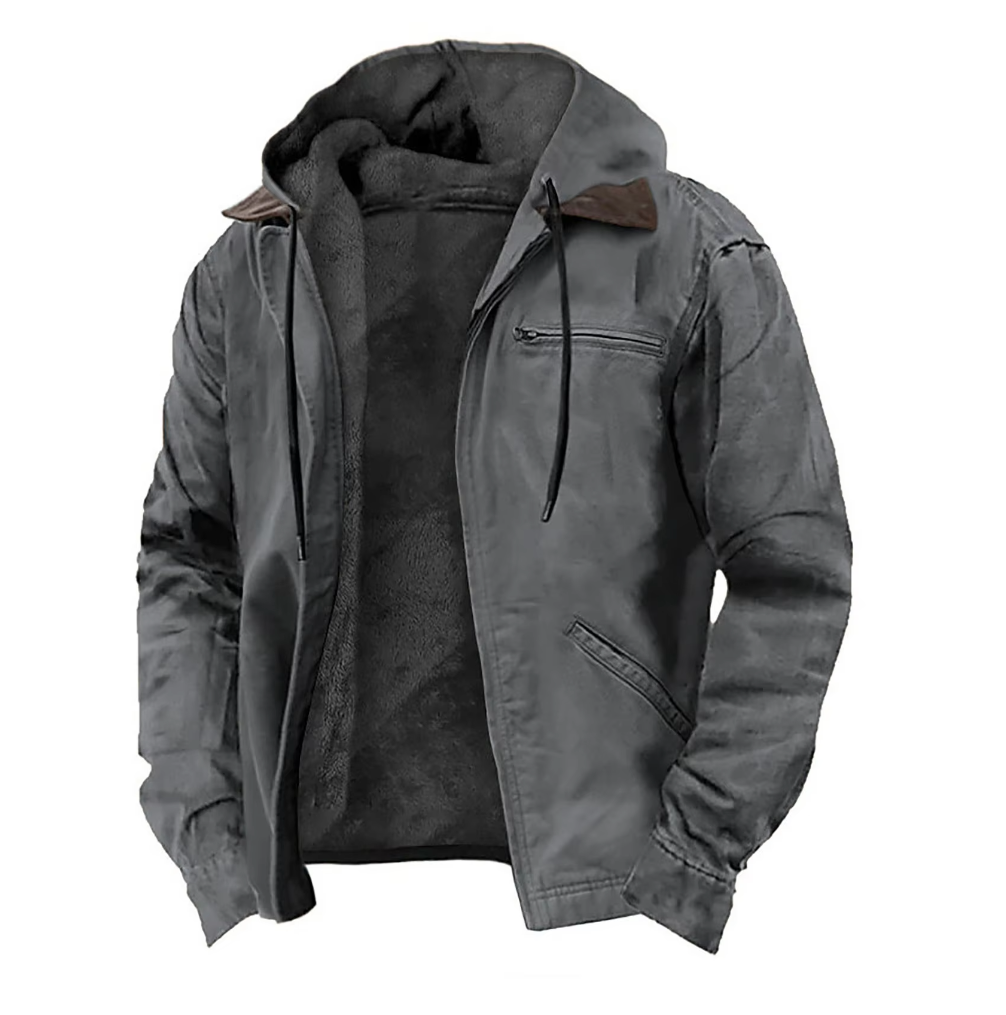 Martin | Warme Jacke mit Kapuze