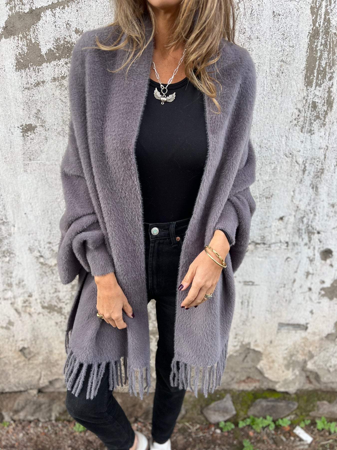 Alina | Eleganter Wickelpullover