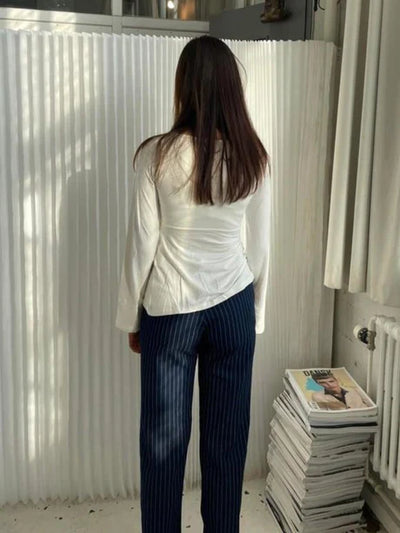 Fleur | Strickbluse mit Schleifendetail