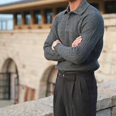 Elias | Strickpullover mit Polokragen