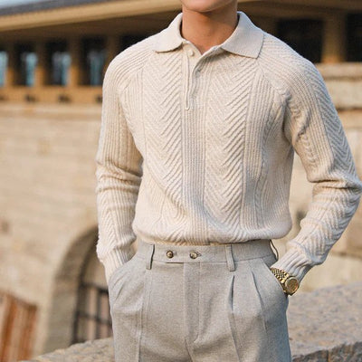 Elias | Strickpullover mit Polokragen