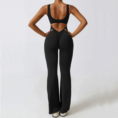 Nora | Figurbetonter Flare-Jumpsuit (Bestseller)