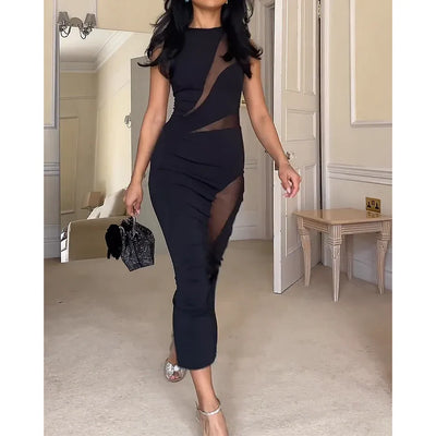 Nyxelle | Elegantes Cut-Out Midikleid