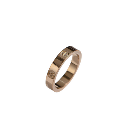 Lilly | Love Ring in 18K Gold Plated Edelstahl