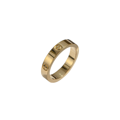 Lilly | Love Ring in 18K Gold Plated Edelstahl